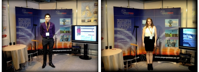 Danny and Amy at the Pager Power RUK 2013 Stand: Aviation Radar and Comms