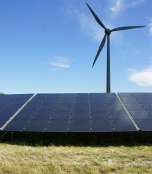 Wind Turbine Solar Plant Shading