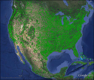 U.S. Airports Google Earth