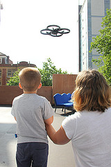 Child Flying A Drone