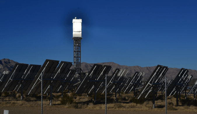 Concentrated Solar Thermal Park Mojave Desert, Las Vegas