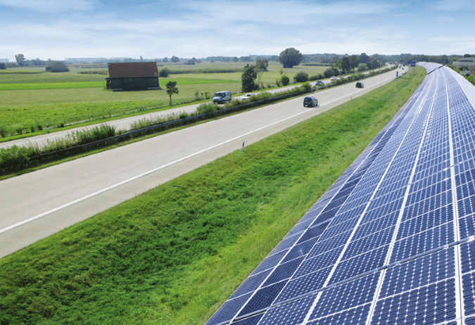 Solar PV Sound Barrier in Munich