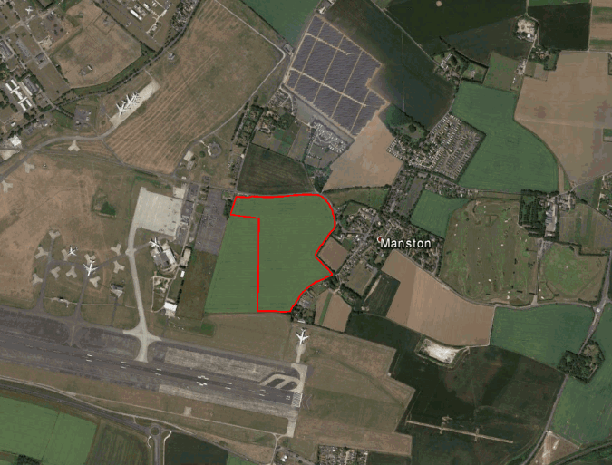 Manston Road Solar Farm Indicative Boundary