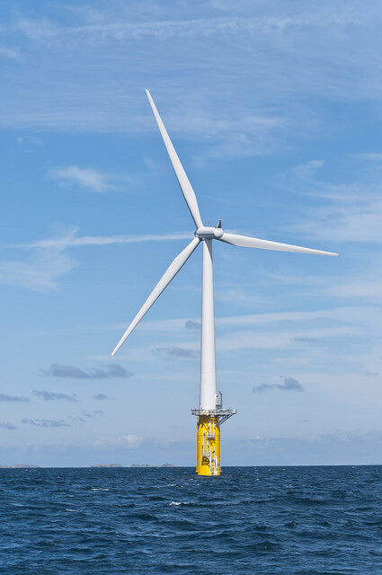 Hywind's floating offshore turbine off the coast of Norway