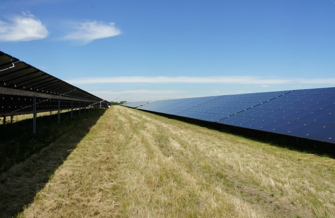 solar farm field