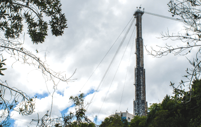 The Arecibo Telescope Tower at the Arecibo Observatory Puerto Rico