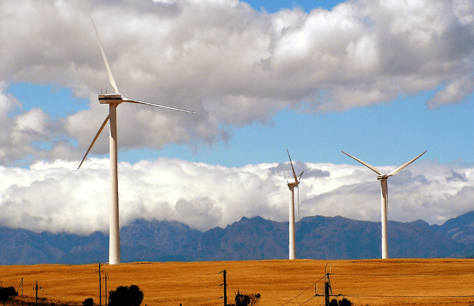 A wind farm in South Africa