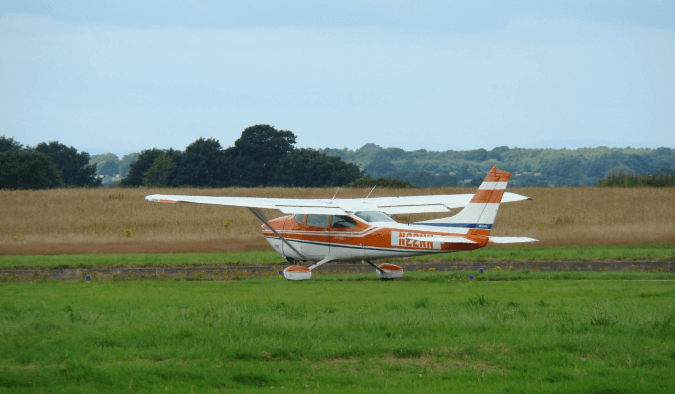 Cessna 182 Aircraft used for Pager Power flight trials