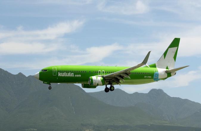 Boeing 737 Aircraft approaching George Airport South Africa