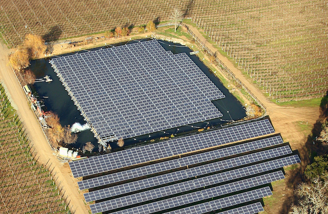 floating solar island