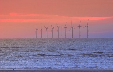 Seagreen first wind turbine