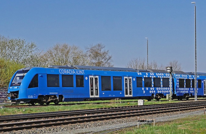 Train powered by green hydrogen
