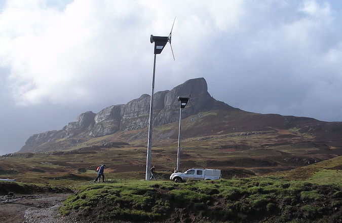 Wind Turbines on the Isle of Eigg