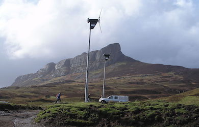 scottish island run on renewable energy