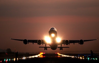 Plane landing