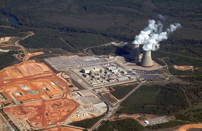 reactors under construction at the existing Vogtle nuclear power station in Georgia