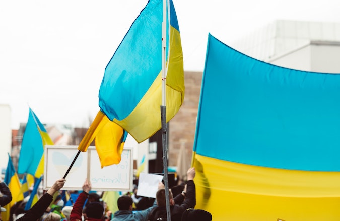 Demonstration against war in Ukraine