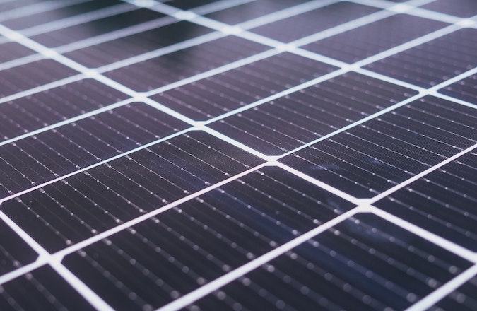 Close-up of a solar panel