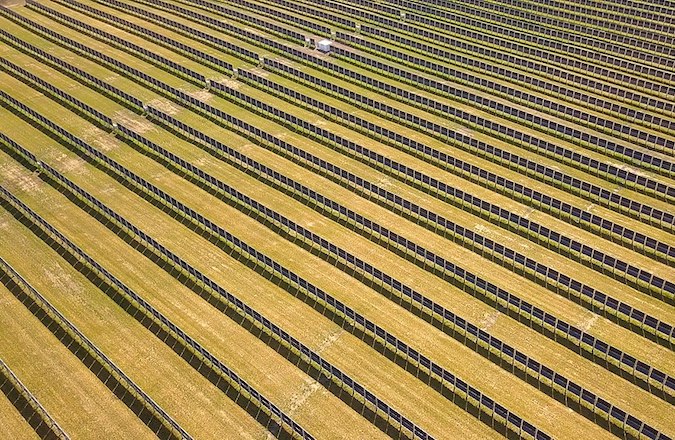 Agrivoltaics solar plant