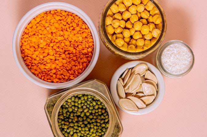Chickpeas, beans and lentils