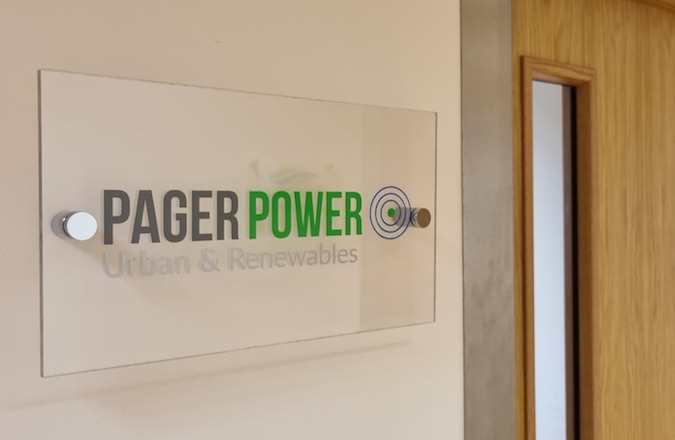Pager Power Office Sign
