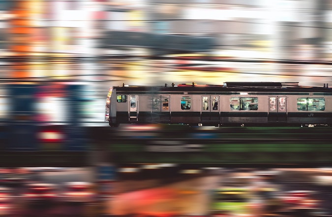 Time-lapse Photography of People Inside train
