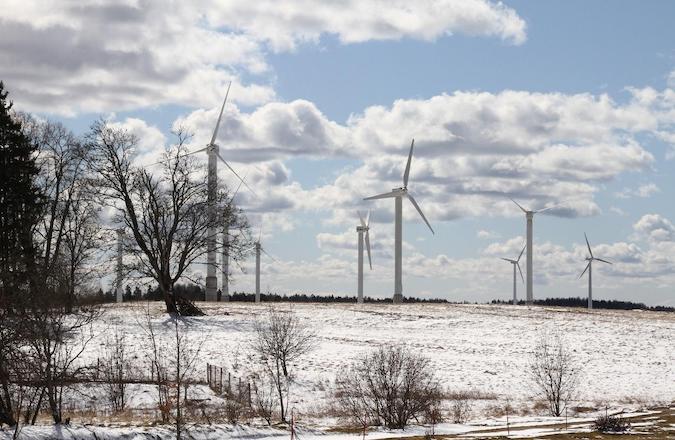 Wind farm near Alsunga Latvia