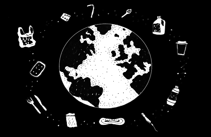 Earth vs Plastic Illustration by Gabby Rush