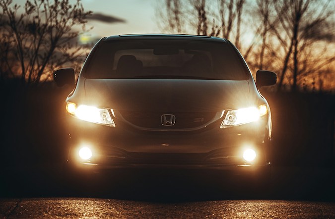 Glare from car headlamps