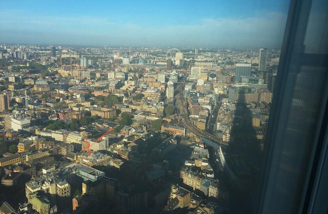 Overshadowing in London viewed from The Shard