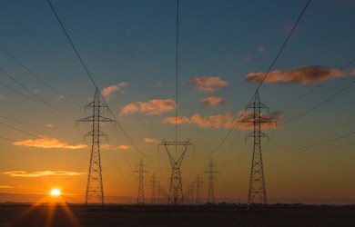 Power Lines sunset
