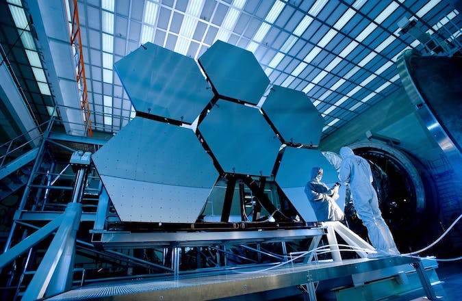 High Angle View of Satellite