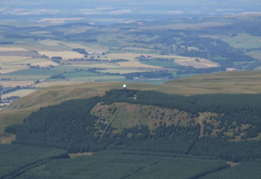 Figure 4: Aerial Picture of Munduff Hill Met Radar