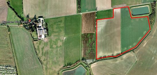 Figure 1: Burnham Wick Solar Farm Area[2]