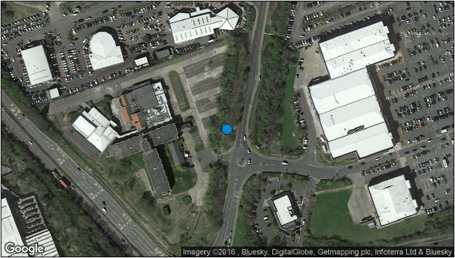 Figure 2: Aerial photograph1 showing sculpture location