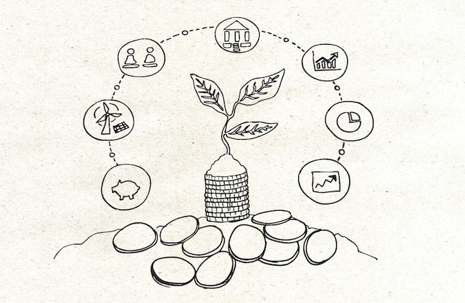 Clean Energy Race Illustration by Gabby Rush