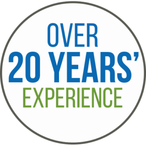 Over 20 years' experience