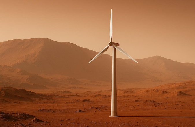 Extraterrestrial Wind Farms