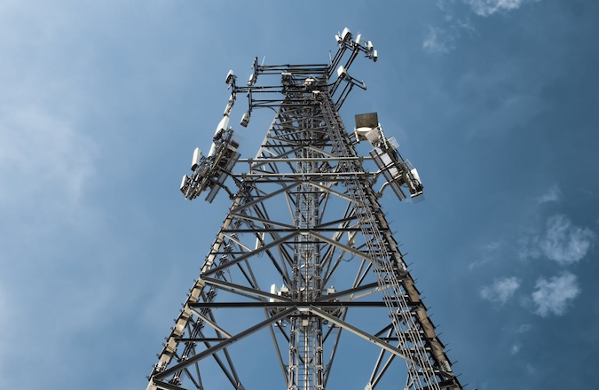 Tall Building Block Telecoms Microwave Links